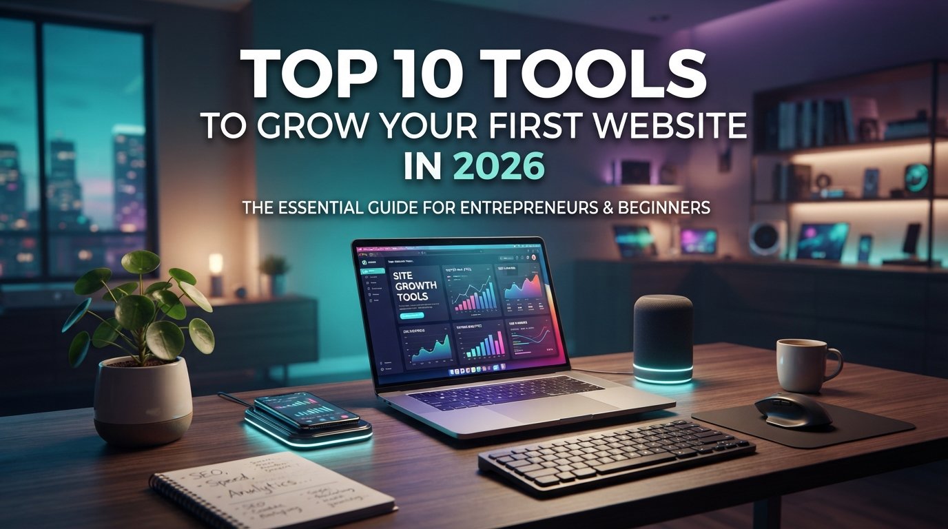 Top 10 Tools to Grow Your First Website in 2026